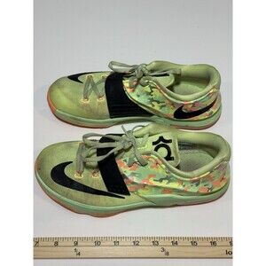 Nike 2014 KD7 Easter Liquid Lime Black Vapor Green Sunset Glow 669942-304 6.5Y